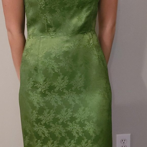 Vintage 1960's Shantung Silk sheath dress - Picture 2 of 8